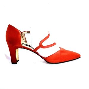 ❤EUC Gorgeous Red Satin Shoes Size 8.5 by Nina Comfort❤